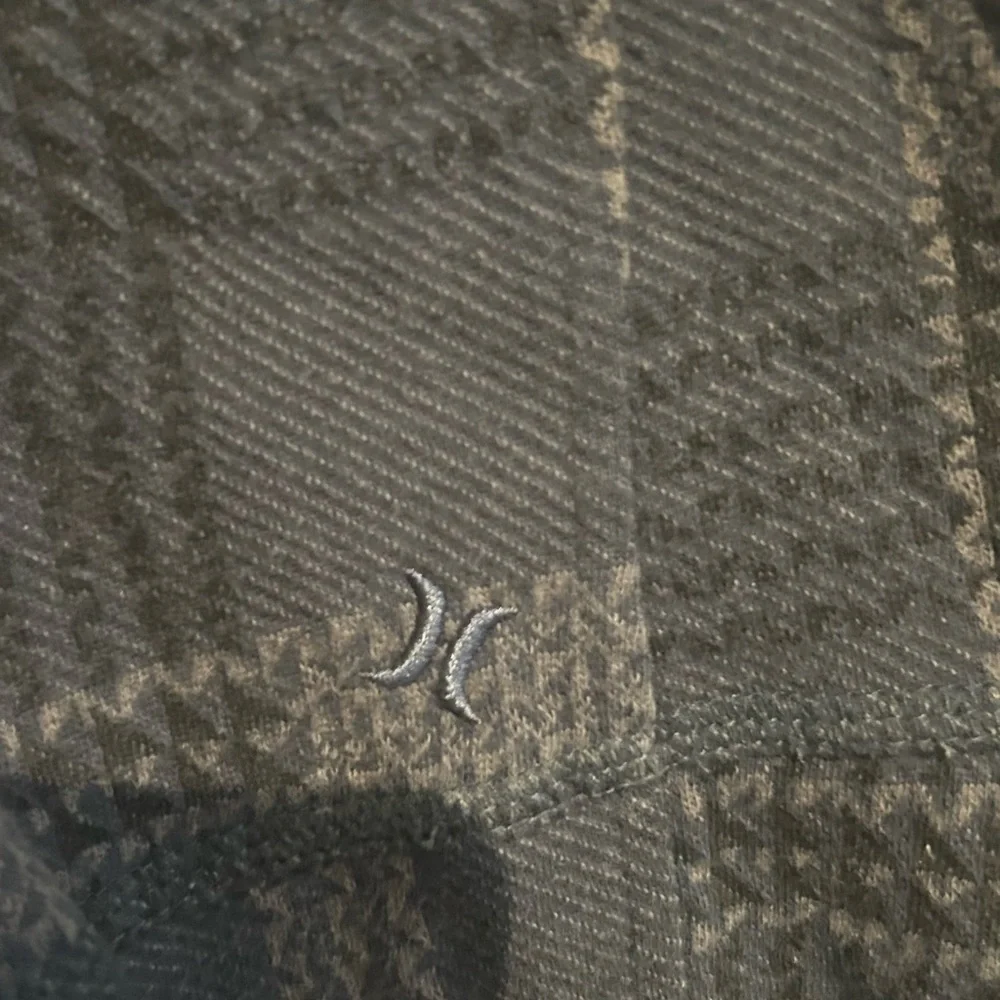 Hurley Navy Plaid Hooded Utility Jacket - Picture 6 of 6